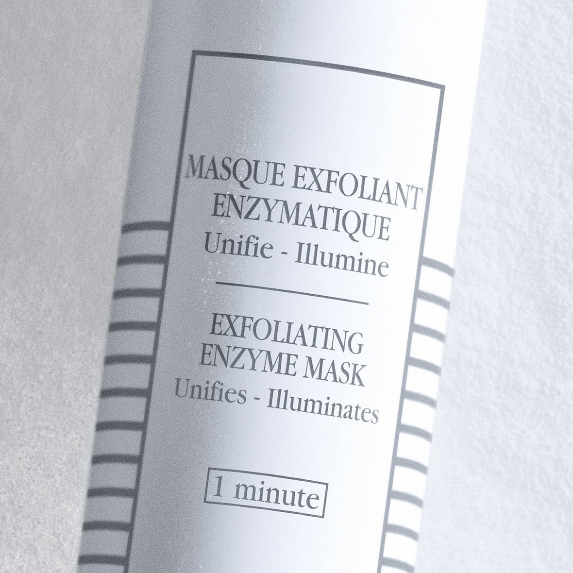 Exfoliating enzyme mask